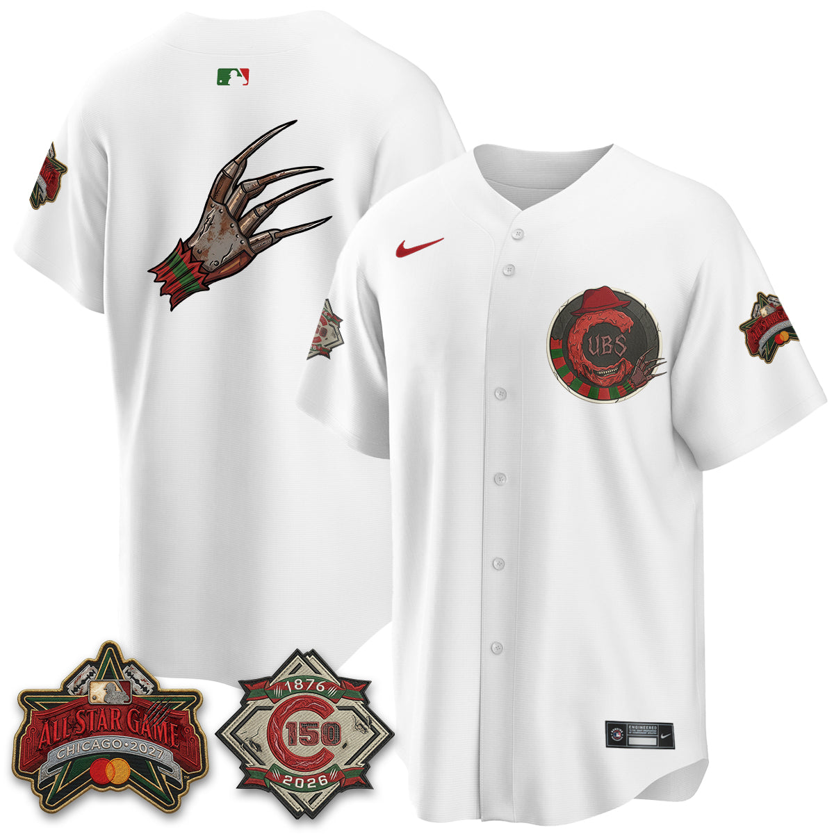 CHC A Nightmare on Wrigley Field Edition Vapor Jersey - Stitched