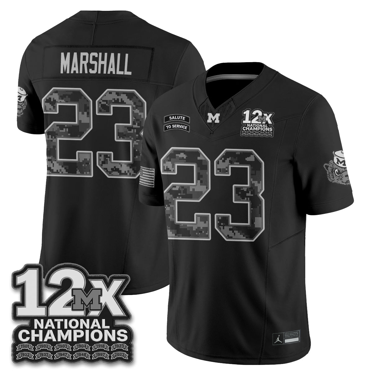 MICH 2026 Salute to Service Vapor Jersey - Stitched