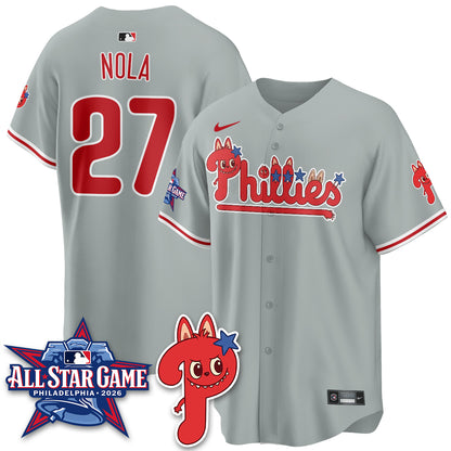 Philadelphia Phillies Fanged Rabbit Doll  Vapor Limited Jersey - Stitched