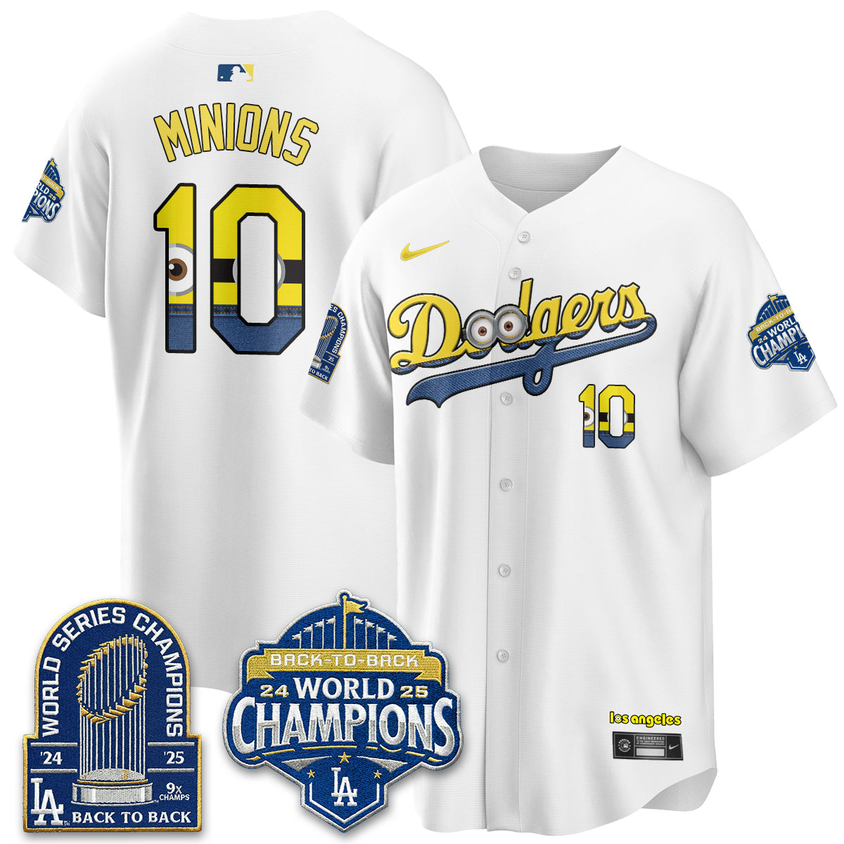 Los Angeles Dodgers x Yellow Capsules Vapor Jersey - Stitched