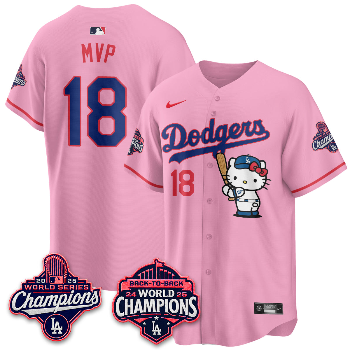 LAD x Hello Kitty Night 2026 Vapor White Jersey - All Stitched