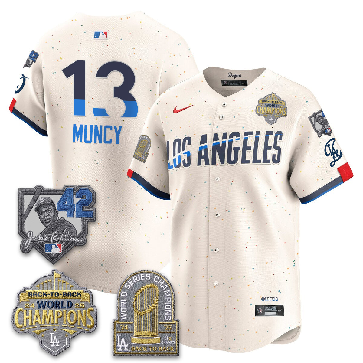 LAD 2026 New Era Gold Collection Vapor Limited Jersey - B2B Champs - All Stitched