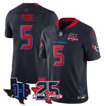 HOU 25th Seasons in 2026 Basic Vapor Limited Jersey - All Stitched