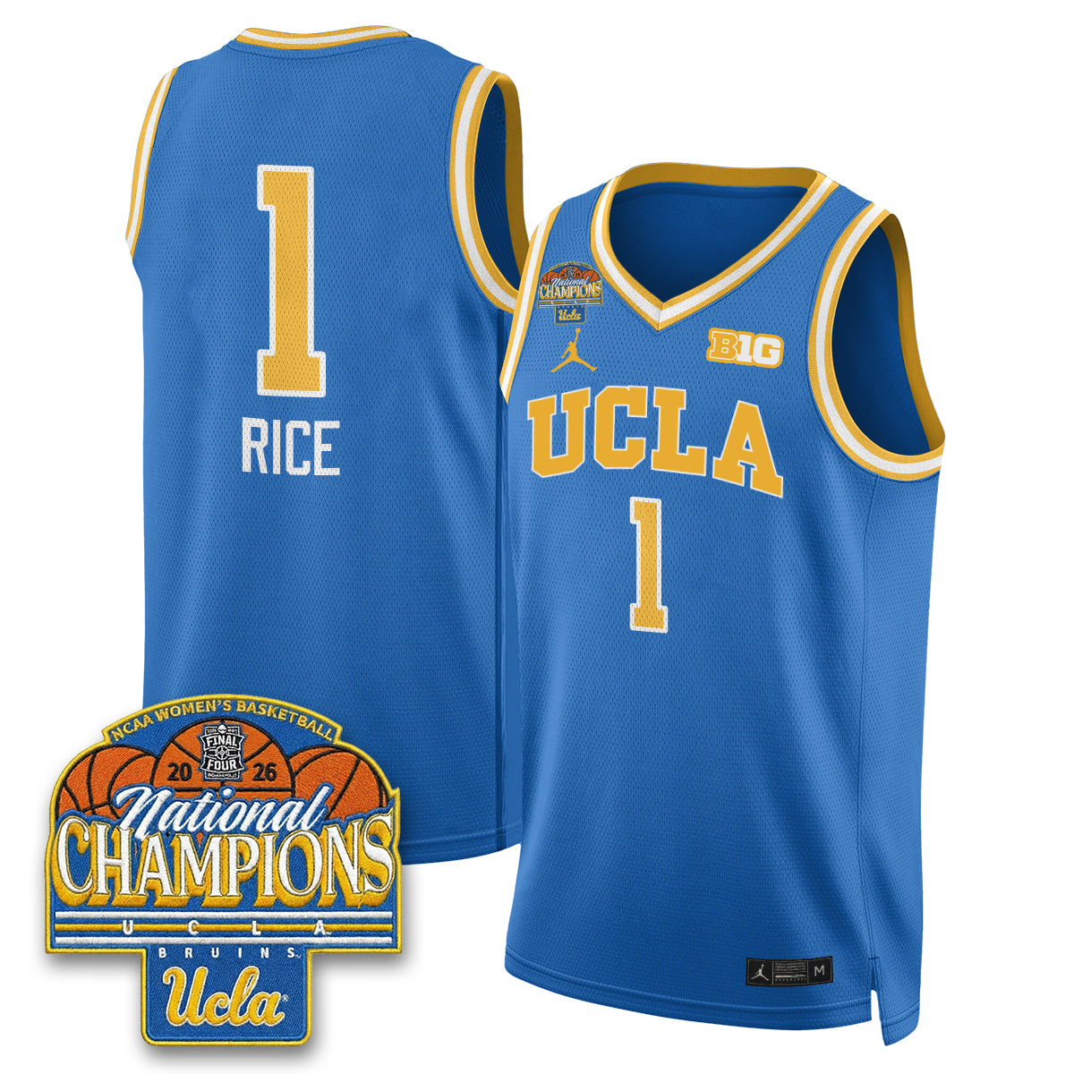 UCLA Women's Basketball National Champion 2026 Limited Jersey -  All Stitched