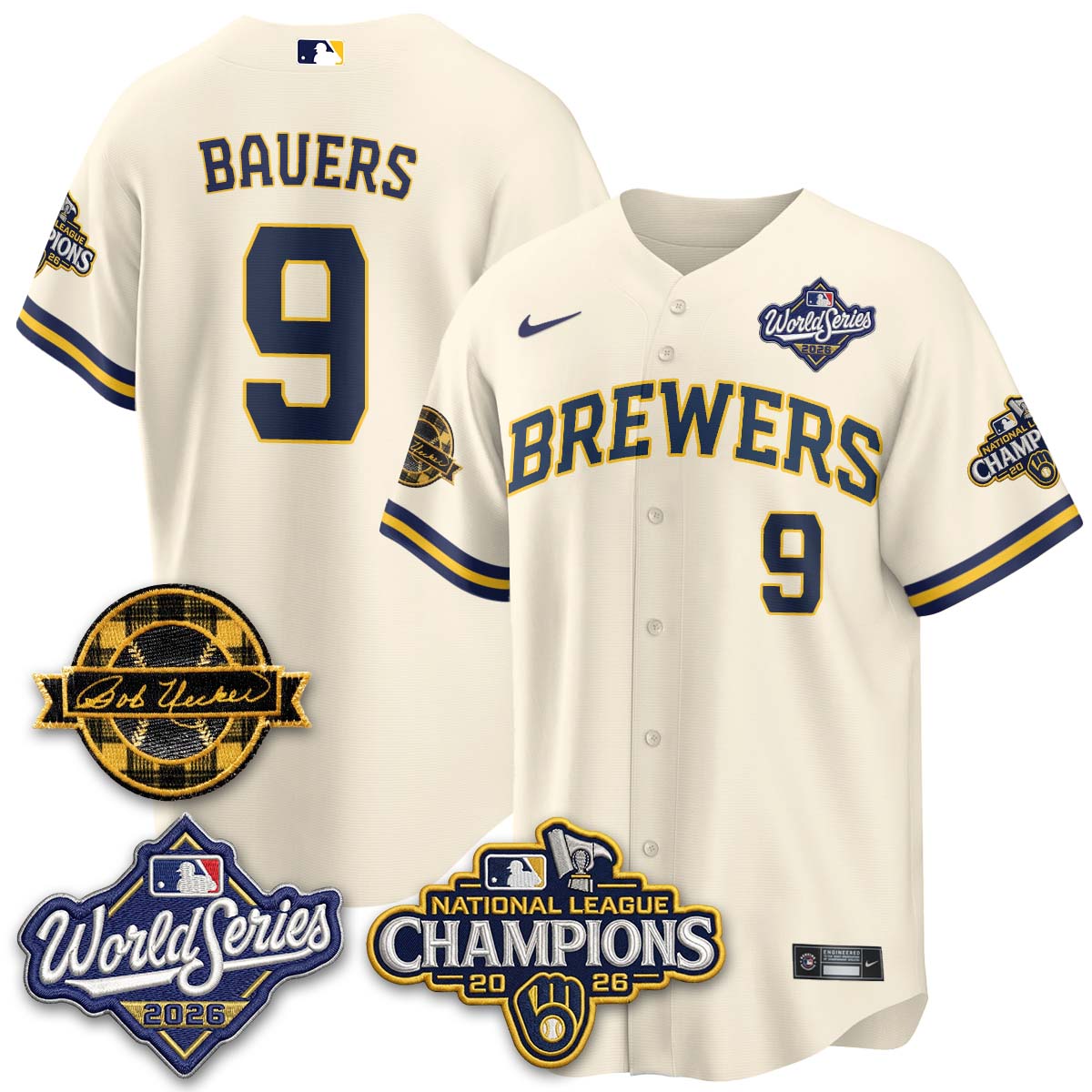 MIL 2026 NL Champions - Uecker Patch Navy Limited Edition - Stitched N1