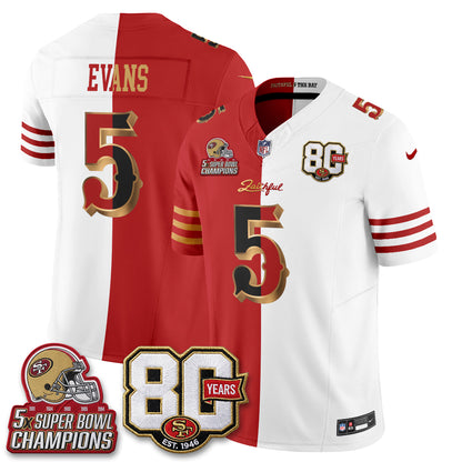 SF Rivalries Split Edition Vapor Jersey - Stitched