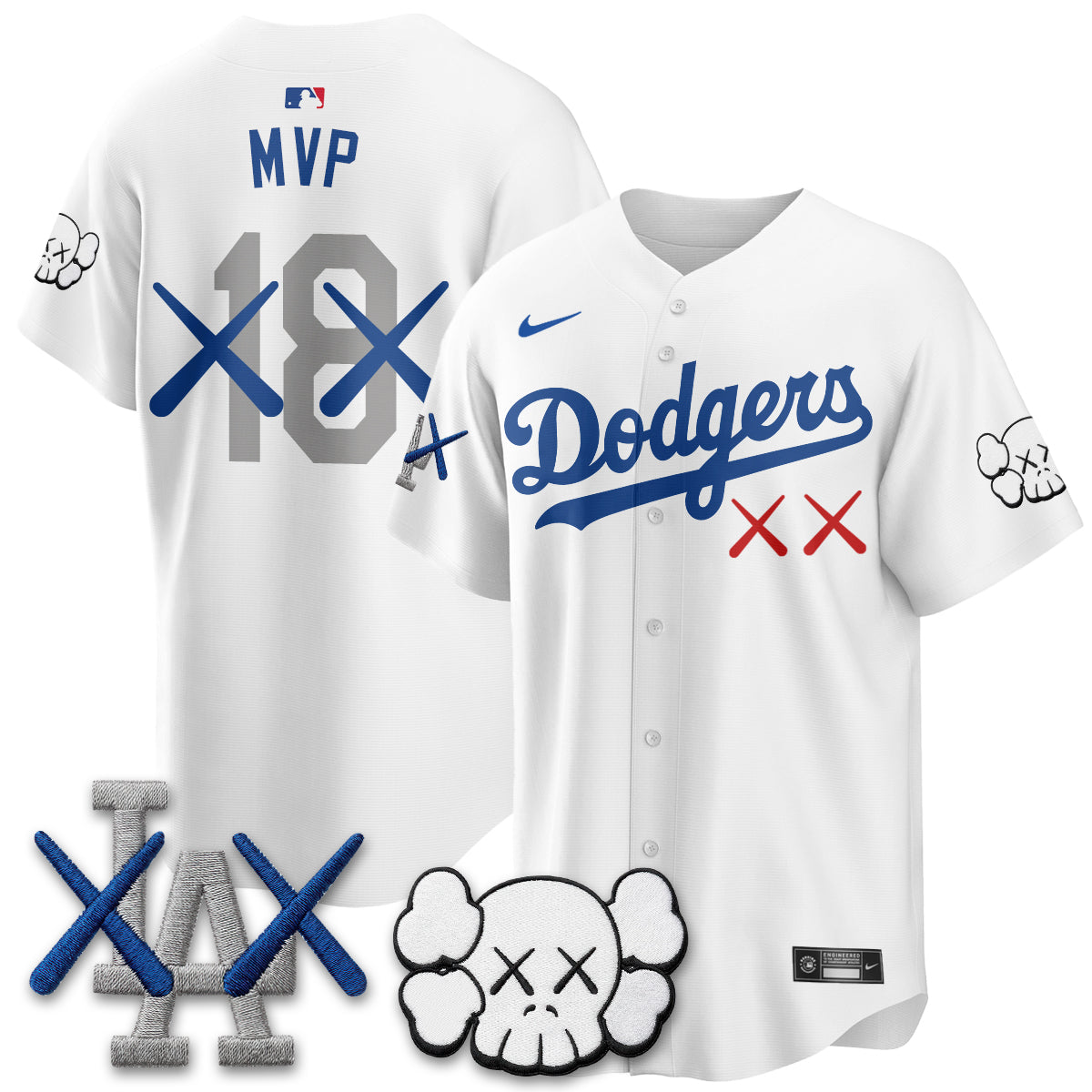 Los Angeles Dodgers x KAWS Edition Vapor Jersey - Stitched