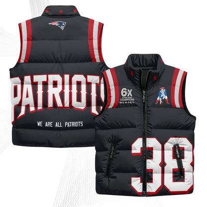 NE Rivalries Puffer Vest - Printed