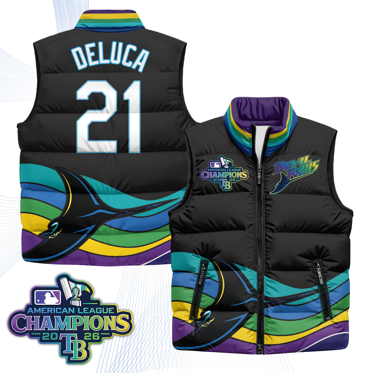 TB 2026 AL Champions Limited Puffer Vest - Printed