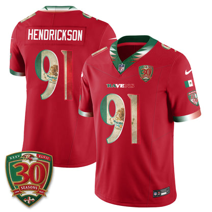 Baltimore Ravens Mexico Edition Vapor Jersey - Stitched