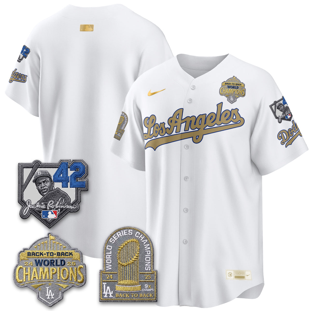 LAD 2026 New Era Gold Collection Vapor Limited Jersey - B2B Champs - All Stitched