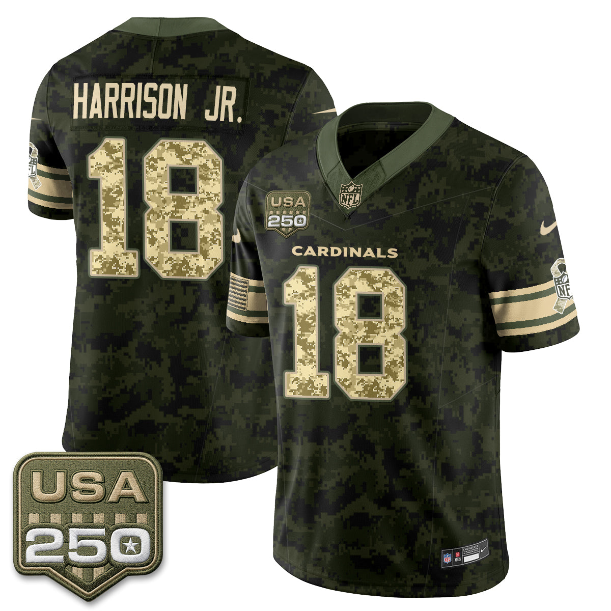 ARI 2026 Salute to Service Vapor Jersey - Stitched