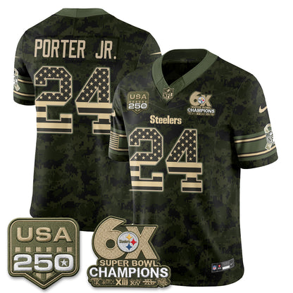 Pittsburgh Steelers 2026 Salute to Service Edition Vapor Jersey - Stitched
