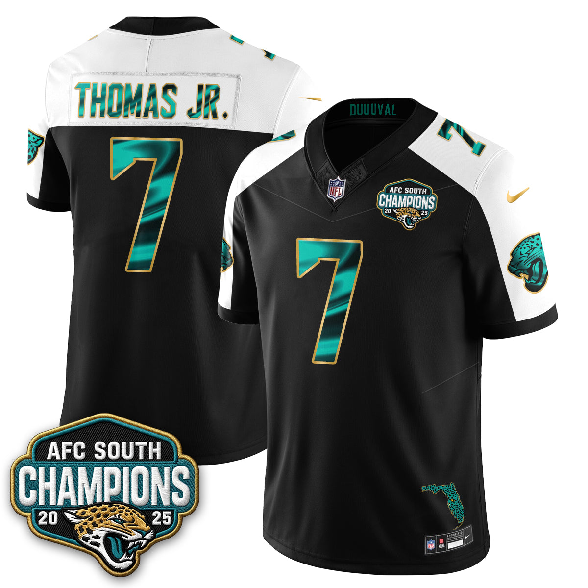 Jacksonville Jaguars Fangear Edition Vapor Jersey - Stitched