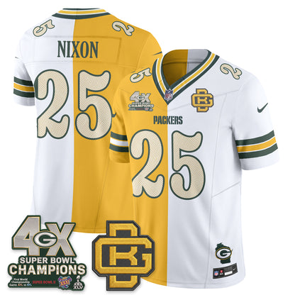 Green Bay Packers Rivalries Split Edition Vapor Jersey - Stitched