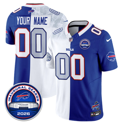 Buffalo Bills 2026 Split Edition Vapor Custom Jersey - Stitched