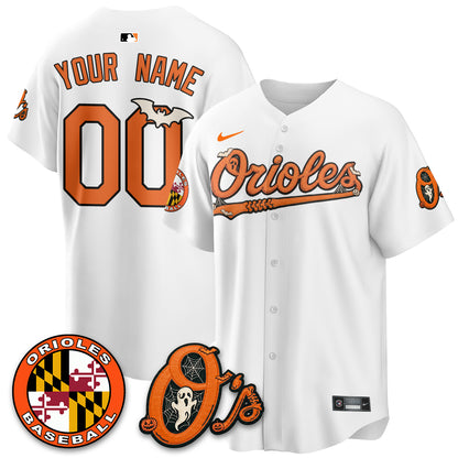 Baltimore Orioles Halloween 2026 Vapor Limited Custom Jersey - Stitched