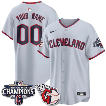 CLE 2026 AL Central Champs Vapor Custom Jersey - Stitched