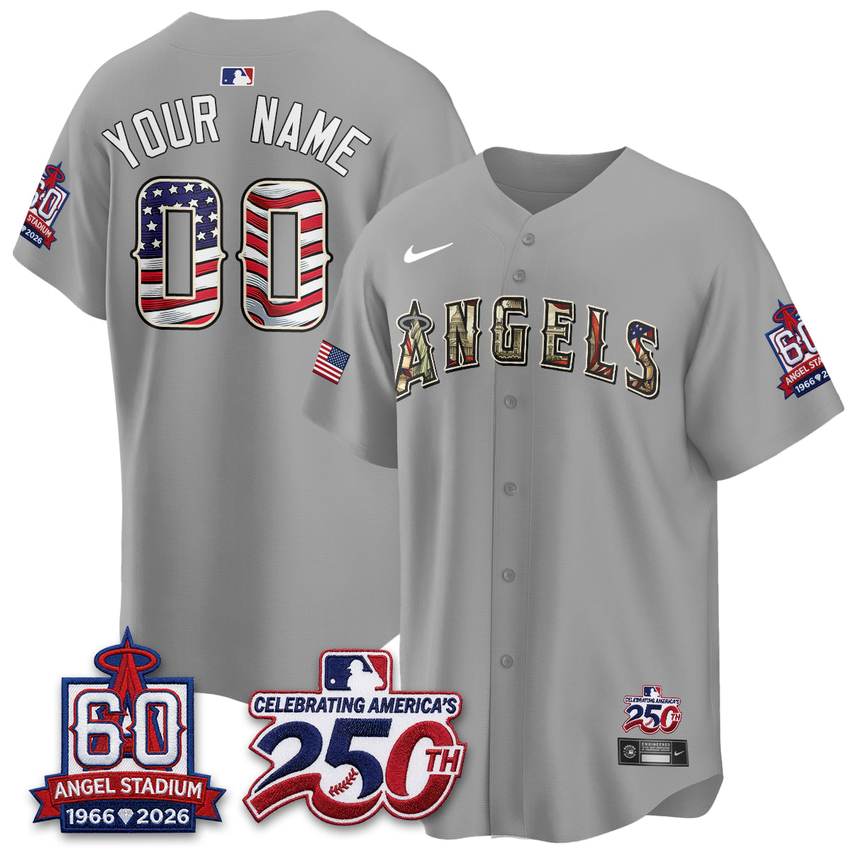 LAA 2026 Independence Day USA Vapor Custom Jersey - Stitched
