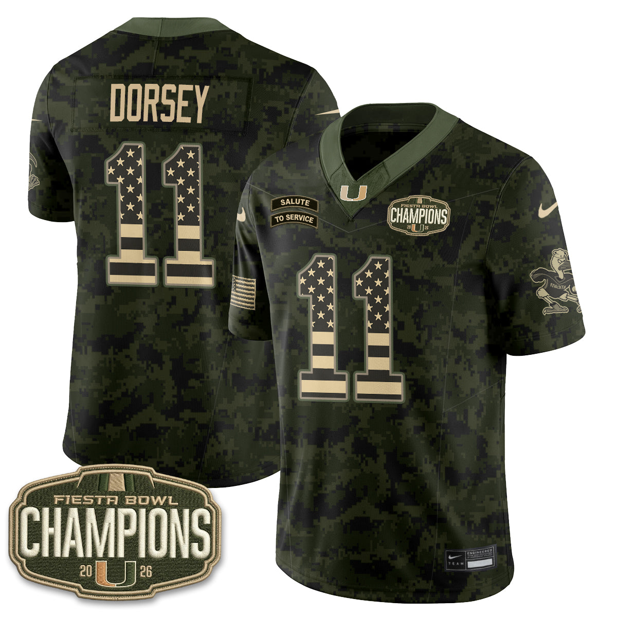 MIA 2026 Salute to Service Vapor Jersey - Stitched