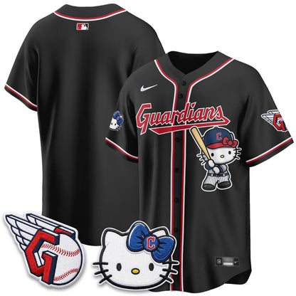 Cleveland Guardians x Meow KT Vapor Jersey - Stitched