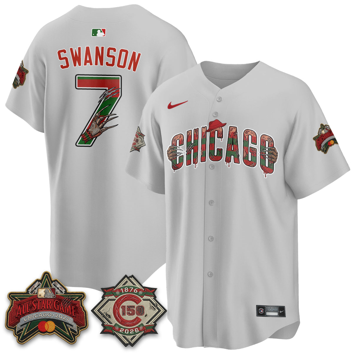 CHC A Nightmare on Wrigley Field Edition Vapor Jersey - Stitched