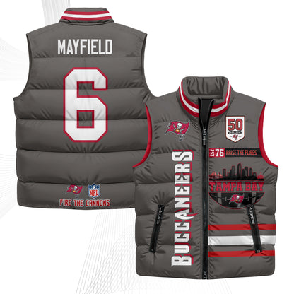TB "Raise the Flags" Puffer Vest - Printed