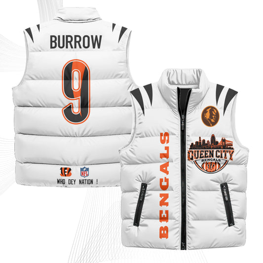 CIN John Madden Patch Puffer Vest - Printed