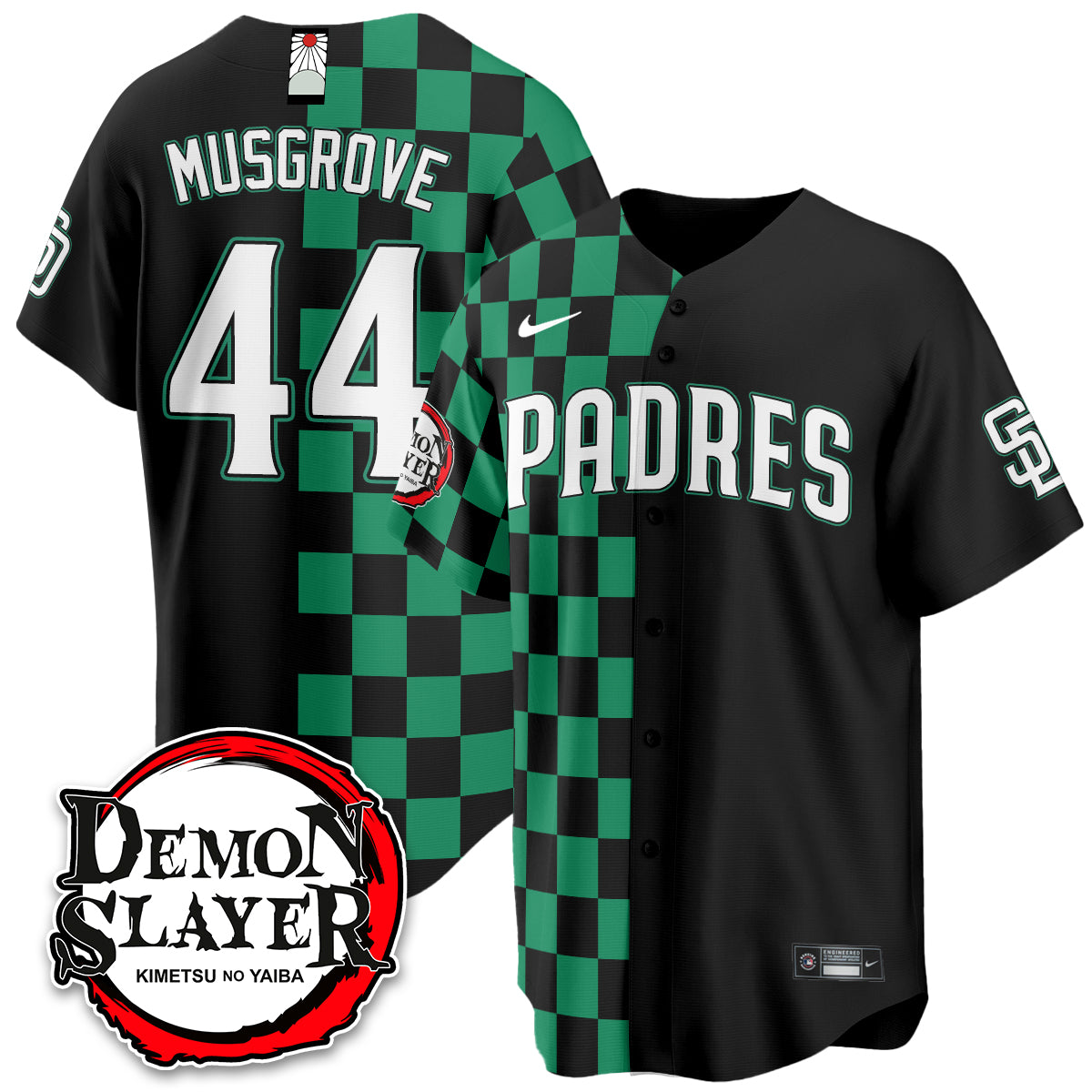 San Diego Padres Demon Slayer Vapor Limited Jersey - Stitched
