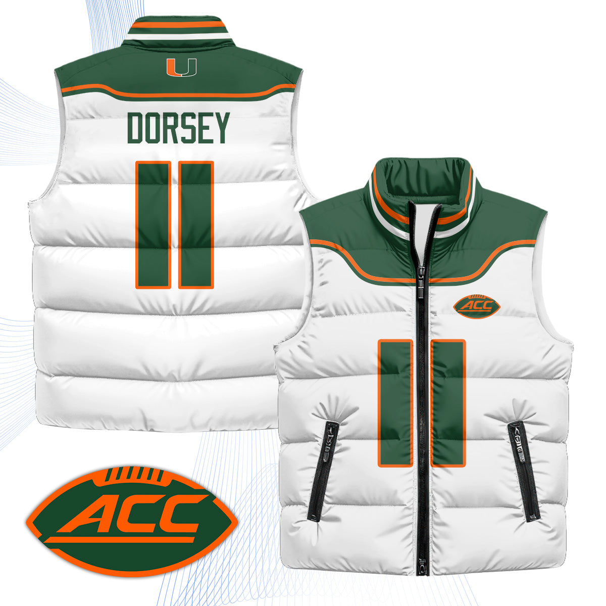 MIA 2001 Throwback Puffer Vest - Printed