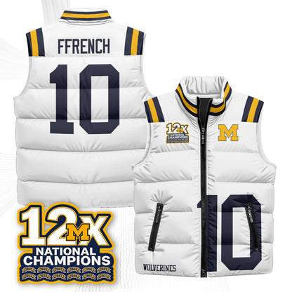 MICH 12X Champs Puffer Vest - Printed