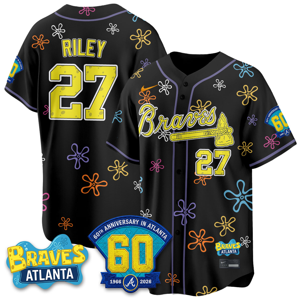 Atlanta Braves x SBSP Limited Vapor Jersey- Stitched