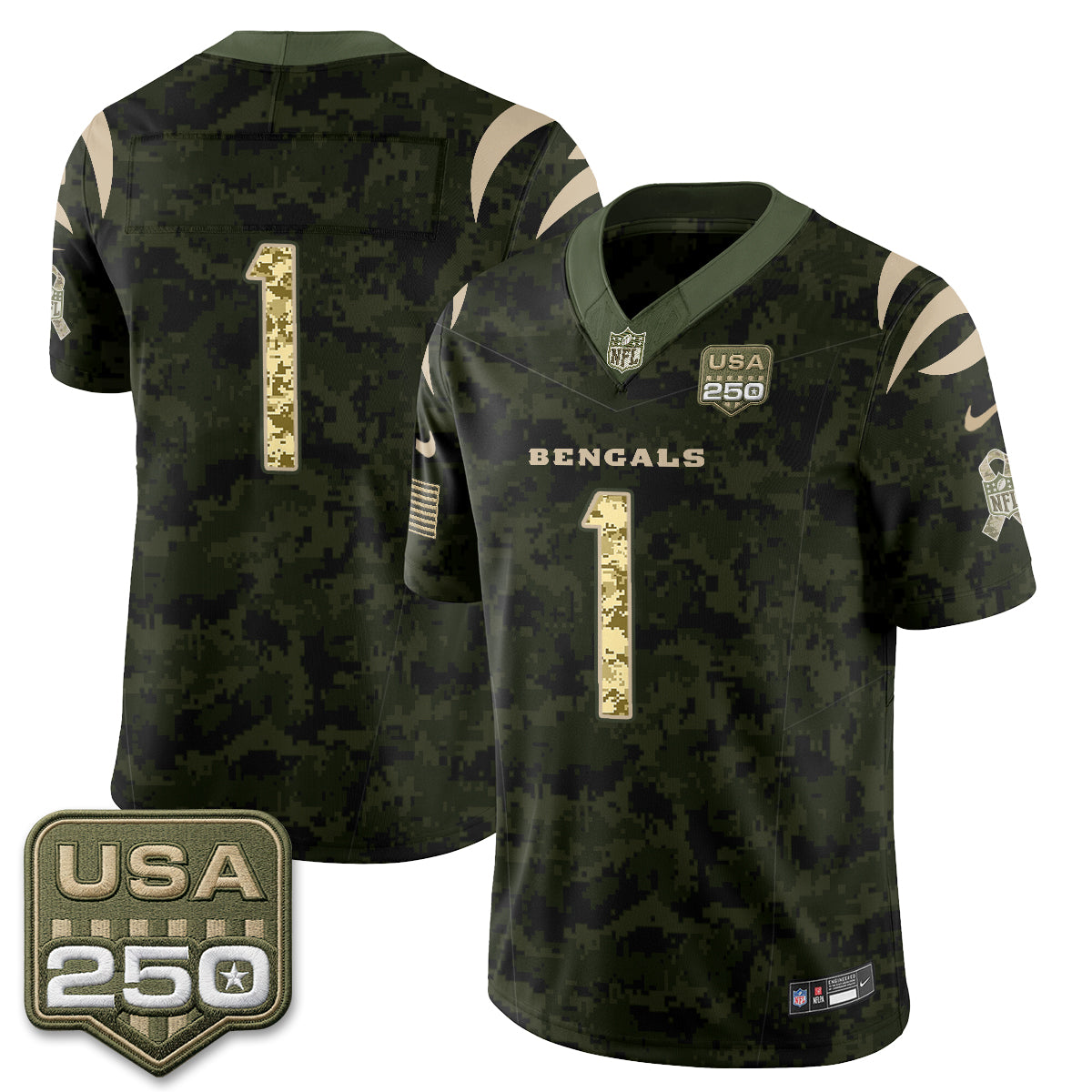 CIN 2026 Salute to Service Vapor Jersey - Stitched