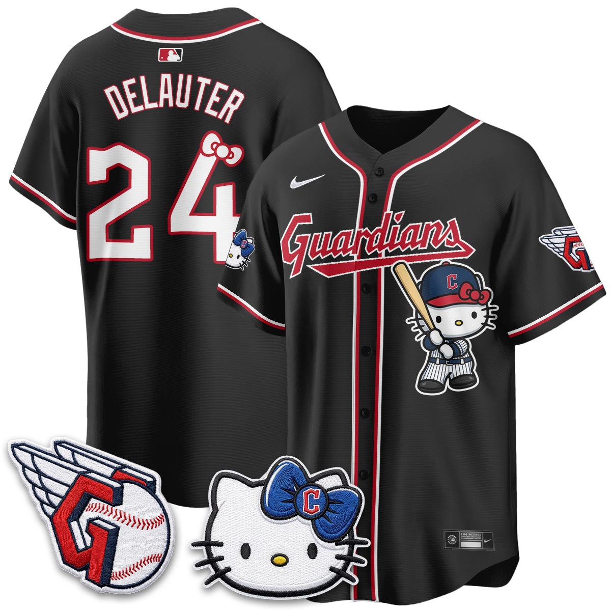 Cleveland Guardians x Meow KT Vapor Jersey - Stitched