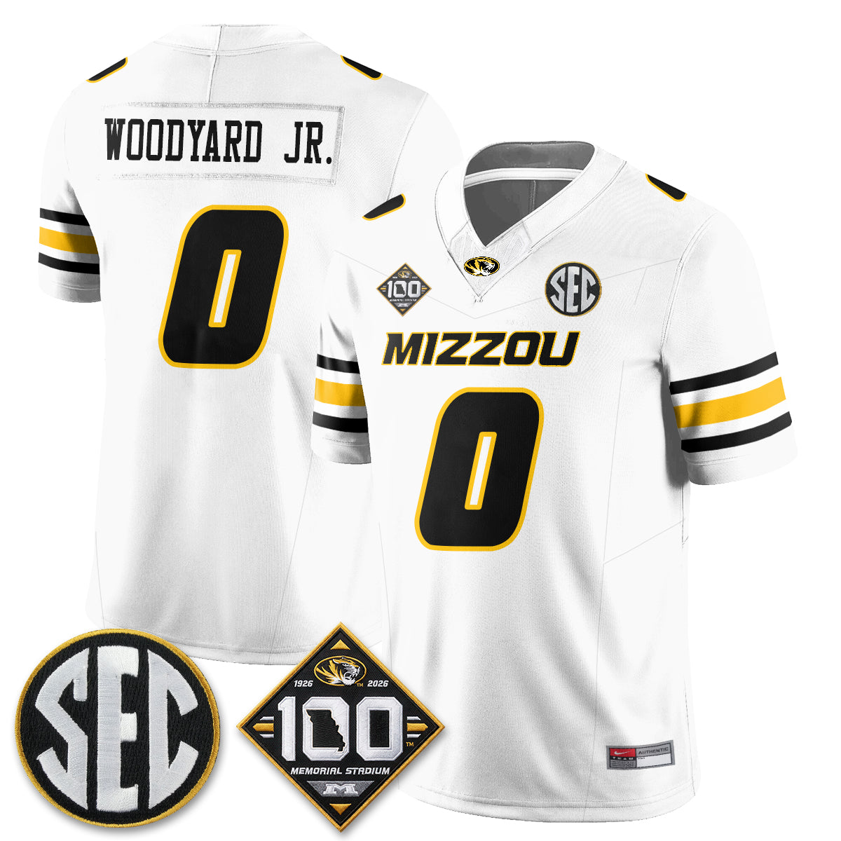 MIZZ 100th Anniversary of Memorial Stadium Vapor Jersey - Stitched