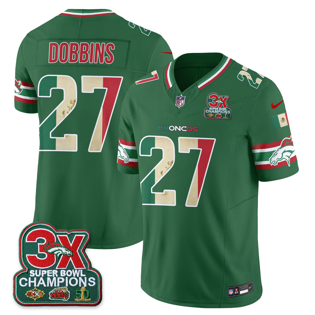 DEN Mexico Edition Vapor Jersey - Stitched