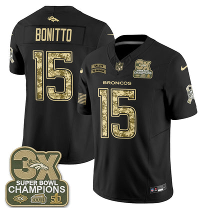 Denver Broncos 2026 Salute to Service V2 Vapor Jersey - Stitched