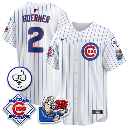 CHC 150th Anniversary Harry Caray Holy Cow Vapor Premier Limited Jersey - All Stitched V2