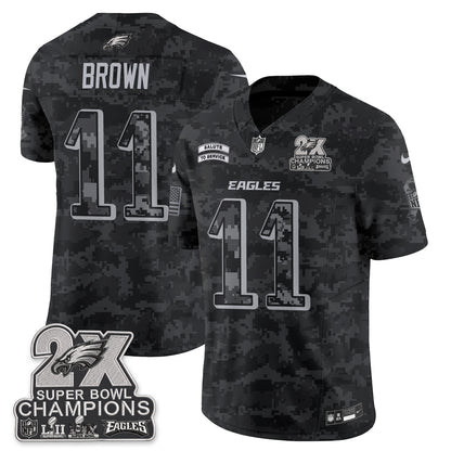 Philadelphia Eagles Salute to Service V2 Vapor Jersey - Stitched