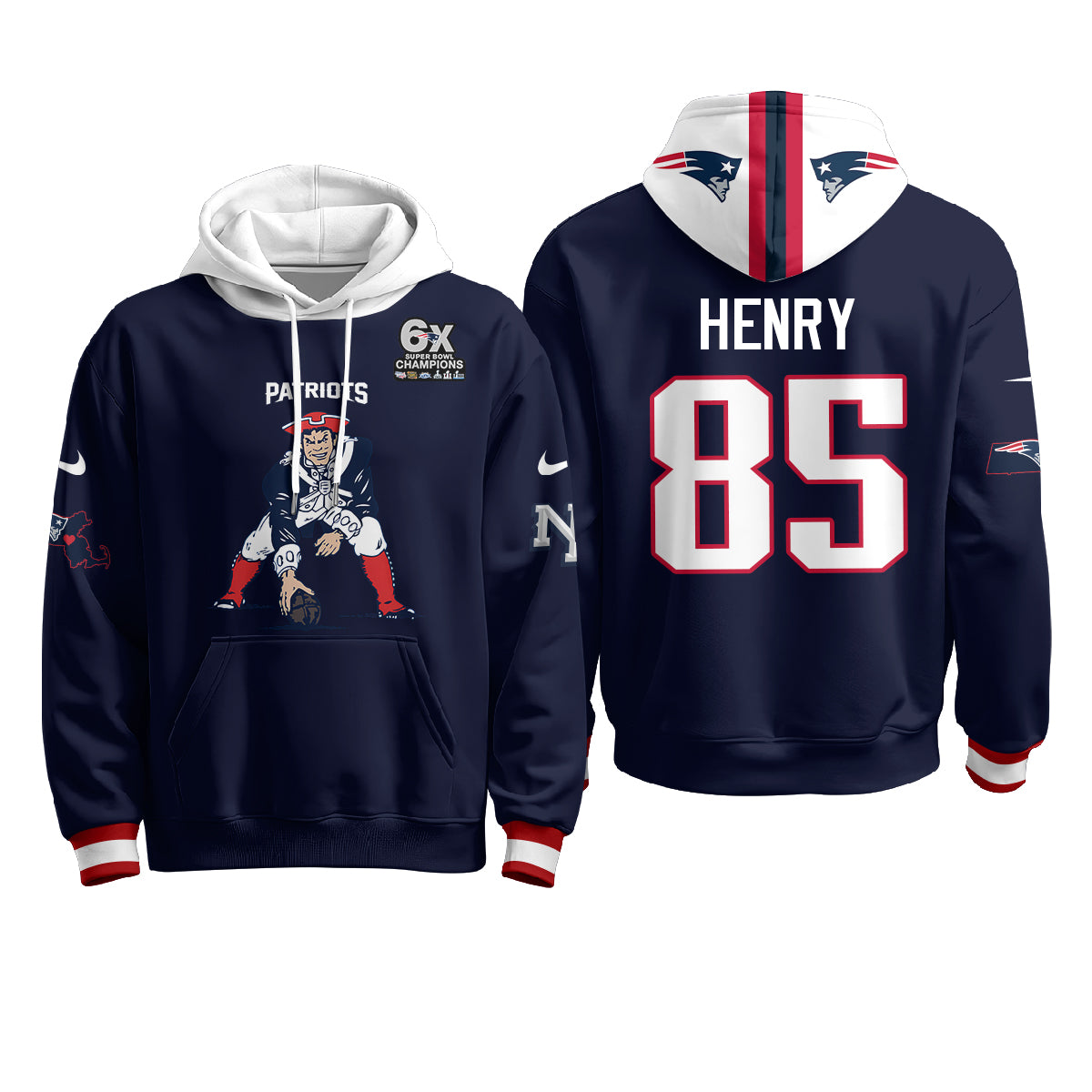 NE Minuteman Edition Hoodie - Stitched