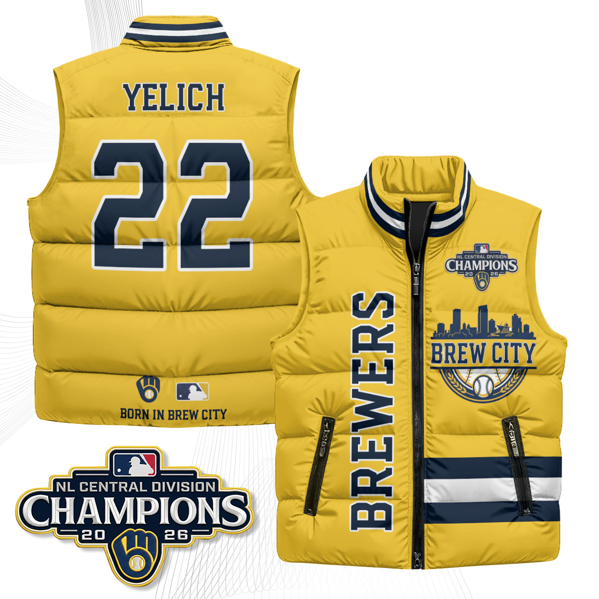 MIL "Brew City" Puffer Vest - Printed V3