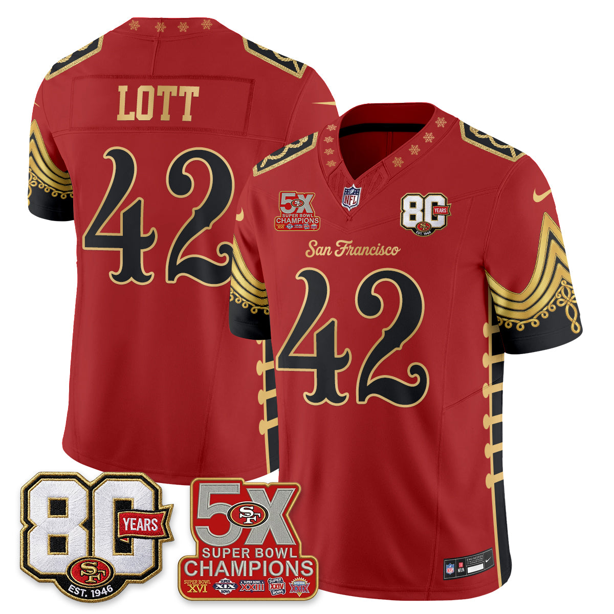 SF Xmas Nutcracker Edition Vapor Jersey - Stitched