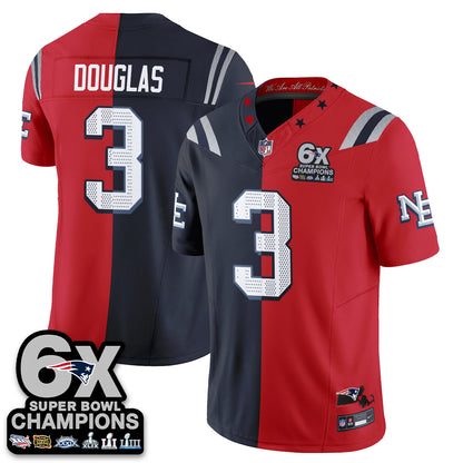 New England Patriots Rivalries Split Edition Vapor Jersey - Stitched