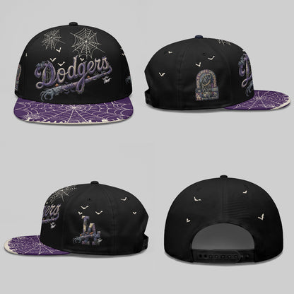Los Angeles Dodgers Nightmare Snapback Cap - Printed