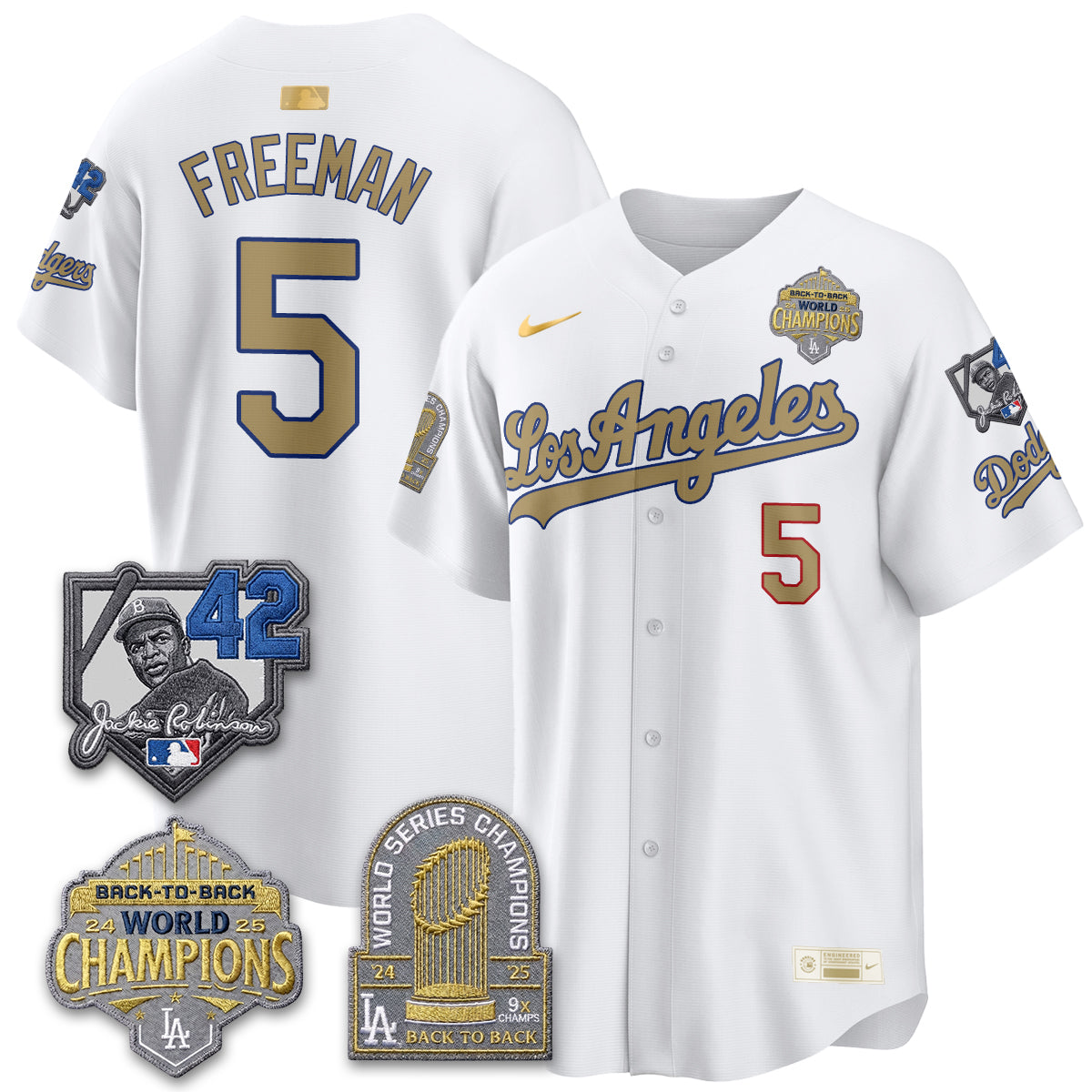 LAD 2026 New Era Gold Collection Vapor Limited Jersey - B2B Champs - All Stitched