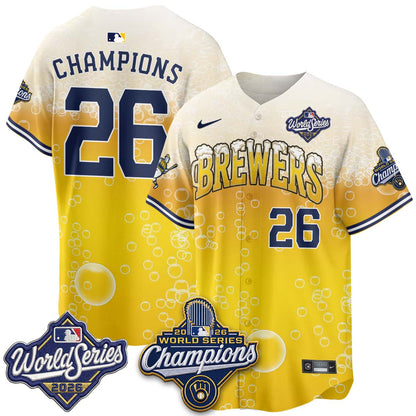 MIL "Pitcher & Pint" 2026 WS Champions Jersey - Stitched (#9) (2)