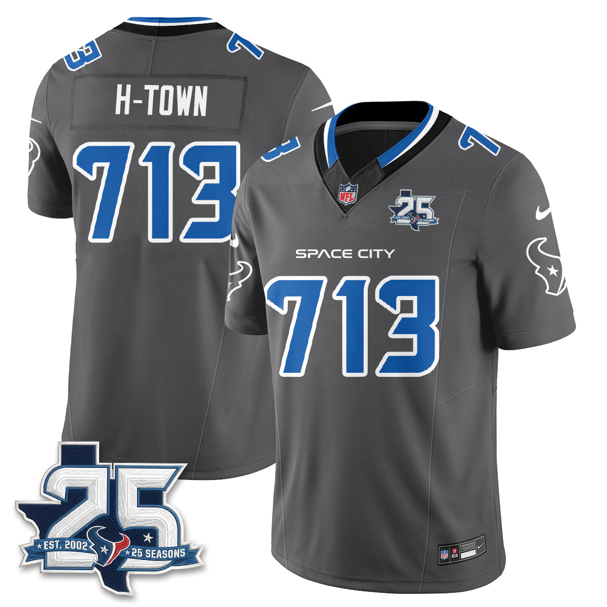 HOU Fan Gear Edition Vapor Jersey (2) - Stitched