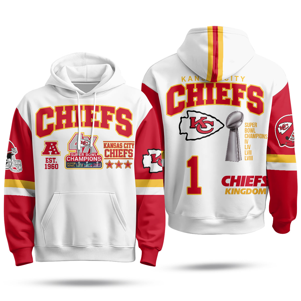 KC 4X Champs Gold Edition Fleece Hoodie - Printed