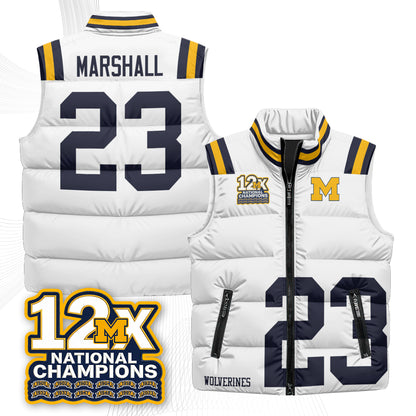 MICH 12X Champs Puffer Vest - Printed