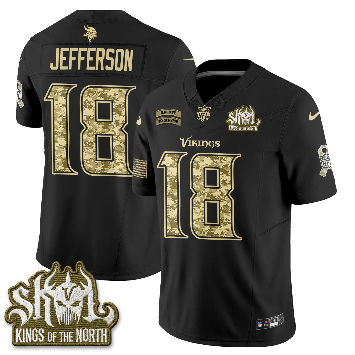 MIN 2026 Salute to Service V2 Vapor Jersey - Stitched